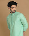 Plush Light Green Kurta Pajama